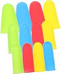 12Pcs Silicone Non-Slip Finger Cots Multi-Function Thumb Protectors for Household Use Colorful Reusable Finger Covers for Crafts and Electronic Repair