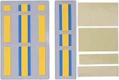 Portable Electronic Plywood Organizer Slim Desktop Attachable to Laptop Notebook Cable Wireless pointer (Grey) (Yellow)