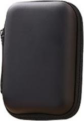 EVA Hard Shell Electronic Organizer Case, 10x7cm Portable Accessories Storage Bag with PU Leather Exterior and Velvet Interior for Headphones, Cables