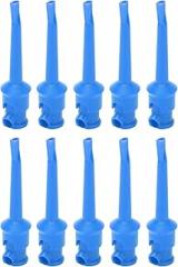 Multimeter Test Hook Clip, Soldering Electronic Test Hook, Voltage Testing Routine Circuit Testing, Made of PA, Copper, Stainless Steel, 30Vac-60Vdc, Maximum 10A (Soft Blue)