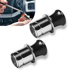 2 PCS Cigarette Lighter Socket, In-Car Electronic Heating Lighter, Safe and Fast Heating Connector, Universal for Most Cars (Multicolored)