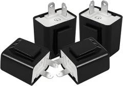 GARVALON 4pcs LED Flasher Relay for Motorcycles Adjustable Speed Electronic Turn Signal Controller Dual Pin Flasher with Overload Circuit Protection Reliable Indicator