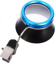 Jeweler’s Loupe Magnifying Glass 5X with Clip Watchmaker Repair Tool for Precision Glass Repair and Electronics Crafting
