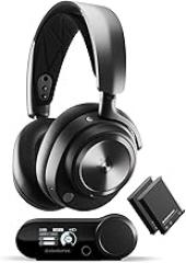 SteelSeries Arctis Nova Pro Wireless Multi-System Gaming Headset - Premium Hi-Fi Drivers - Active Noise Cancellation - Infinity Power System - ClearCast Gen 2 Mic - PC, PS5, PS4, Switch, Mobile