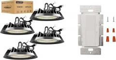 LED High Bay Light 150W 4Pack Bundle Dimmer Switch 2Pcs
