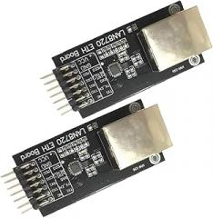 KOOBOOK 2Pcs Smart Electronics LAN8720 Network Module High-Performance 10/100 Ethernet Transceiver (Phy) Development Board RMII Interface