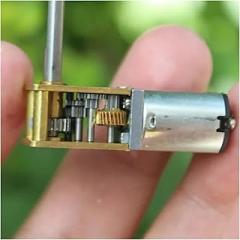 7-Type N20 Worm Gear Electronic Starter DC 3V~6V 82RPM Slow Speed Full Metal Gearbox Geard Electronic Starter Right Angle Long Output Shaft Motor Drivers