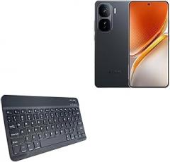 BoxWave Keyboard Compatible with vivo iQOO Neo10 - SlimKeys Bluetooth Keyboard, Portable Thin with Chiclet-Style Keys - Jet Black