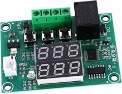 2pcs Digital Temperature Controller Module 12v Two-Screen Electronic Thermostat Control Board with High-Precision Temperature Switch for Industrial and Scientific Use