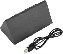 Digital Alarm Clock, Wooden Electronic LED Time Display, 3 Alarm, LED Digital Time/Temperature/Humidity Display Voice Control, Wood Made Electric Clocks for Bedroom, Bedside