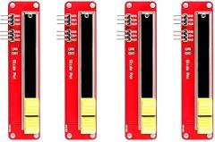 4Pcs 10K Dual Channel Analog Potentiometer Module Slide Potentiometer Log Slide Pot Potentiometer Module for Arduino AVR Electronic Block Electronic Building Block Sliding Adjustable Resistor