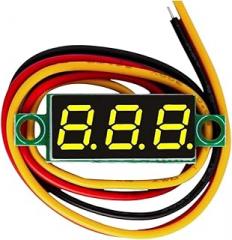 Three-Line DC VoltTrackier Metier Head-LED Display, 0.28 Inch Mini, Wide Voltage Range from DC4.5V-30V to 0-100V New 2026 High for Reliable Electronic Component, Precision, Stable Performance