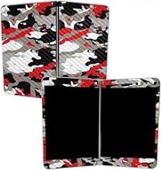 MightySkins Carbon Fiber Skin for Microsoft Surface Duo - Red Camo | Protective, Durable Textured Carbon Fiber Finish | Easy to Apply, Remove, and Change Styles | Made in The USA