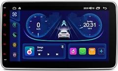 XTRONS Universal Double Din Car Stereo, Android 14 Octa Core Car Radio Player, 10.1 Inch Touch Screen Head Unit GPS Navigation Support Bluetooth DSP CarPlay Android Auto Split Screen 4G LTE 5GHz WiFi
