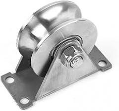 switches Rotary Switch Changeover Switch Pulleys for Wire ，Groove Wheel Pulley Roller Sliding Track Wheel U-Type Pulley Stainless Steel for Sliding Gate Lifting Wire Rope