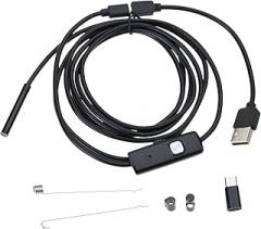 USB Endoscope for Phone 5.5mm Borescope Inspection Snake Camera Waterproof Endoscope Camera with LED Light Cable
