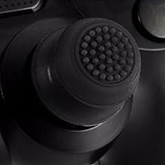 2 x Analog Raised Antislip Thumb Stick Grips Thumbsticks Joystick Cap Cover for PS4 PS3 Xbox 360 & Xbox One Controller (Black)