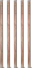 5 Pcs 99.9% Pure Copper Metal Rods, 4mm Diameter x 100mm Length, Solid Cu Cylinder for Crafting, Electronics, and Industrial Use