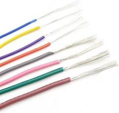 Outdoor Extension 2 Meters 5 Meters UL1007 Electronic Wire Copper Cable Insulated 14AWG to 30AWG White Black Red Yellow Green Blue Brown Solar sheathed(Brown,2meter 30AWG)