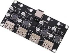 4 Way | Kc24 Qc3.0 1 2 4 Way Dc-Dc Buck Converter Charging Step Down Module 6-32V 9V 12V 24V to Fast Quick Circuit Board 3V 5V New 2026 High for Reliable Electronic Component