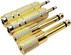 Gold Plate 6.35mm Male to 3.5mm Female Mono Plug Single Audlo Cable Adaptier Microphone Earphone Amplifier AURX Converter New 2026 High for Reliable Electronic Component