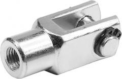 Aicosineg Air Cylinder Clevis Y Joint M10x1.25in Female Thread Y Connector 2.04in Length Air Cylinder Rod Clevis End Pneumatic Air Cylinder Connector Fitting for Chemical Textile Industry Electronic