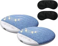 2026 New Sleep Pillow Speaker, Bluetooth Pillow Speaker, Flat Under Pillow 𝐒peakers for Sleeping, Mini Portable Under 𝐏illow 𝐒peaker with White Noise Timer Wireless Sleep Aid (2PCS)