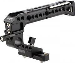 LEFTFOTO Camera Cage Top Handle NATO Rail Standard with 7mm NATO Rail for DLSR Camera Cage,Anti-Off and Quick Release Design.