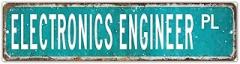 Electronics Engineer Wood Wall Art Sign Profession Electronics Engineer Decor Wood Wall Art Signs Wood Plaque Sign Wall Hanging Custom Street Sign for Living Room Housewarming Birthday Gift