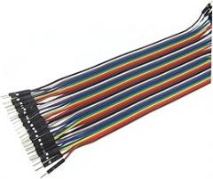 Uonlytech 40pin Jumper Wires 20cm Male to Male Breadboard Cables 2.54mm Pitch for Electronics Projects