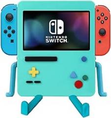 IRISFLY Stand for Nintendo Switch Accessories, USB Portable Dock Playstand for Nintendo Switch OLED Cute Case Decor (Blue)