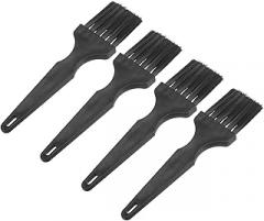 uxcell 4 Pcs Anti Static ESD Brush Plastic Handle Nylon Lab Cleaning Brushes for Electronics Keyboard PCB BGA Repair Soldering, 40x40mm Bristles