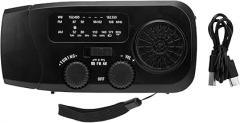 2000mAh Battery Solar Hand Crank Radio with LED Flashlight IPX3 Water Proof Emergency AM FM WB Weather Radio for Outdoor Camping Hiking
