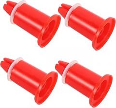 Cabilock 4Pcs Weigh Pan Replacement Feet for Electronic Scales Stable Support Easy Installation Compatible with Various Models Weight Pan Leveler Foot Accessories in Orange