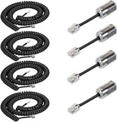 RJ9 4P4C Telephone Cord Detangler, 8Ft Telephone Handset Cord and 360 DeGrrie Rotating Landline Cable Detangler New 2026 High for Reliable Electronic Component, Precision, Stable Performance