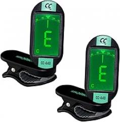ChromaCast CC-440 Clip On Chromatic Tuner, Surf Green, Pack of 2