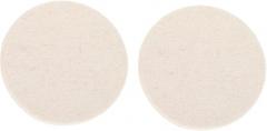 Luxshiny 2pcs Wool Felt Buffing Pad for Polishing Discs High-Density Flocking Wheel for Grinding Various Materials for Jewelry and Electronics