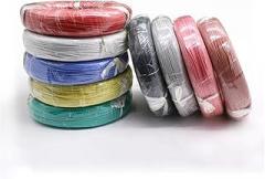 Wire and Cable 2M/5M UL3239 Silicone Wire Tinned Copper 32 30 28 26 24 22 20 18 16 14 12 10 8 AWG 3KV DIY LED Electronic Cable Wire and Cable(Black,2 Meters_30AWG)