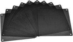 Gadpiparty 1bag Fan Dust Cover PVC Mesh Thickness Black Protects Cooler Fans Minimizes Noise Extends Lifespan for Computer Cases Speakers and Electronics