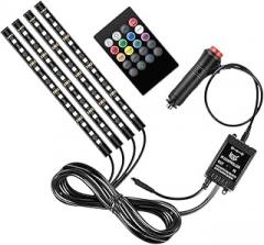 48 LED Car Interior Ambient Foot Light with USpB Wirreless Controller Control Auto RGB Atmosphere Decorative Lamps New 2026 High for Reliable Electronic Component, Precision, Stable Performance
