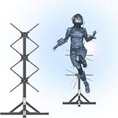 3D Holographic Projector, Human Size LED Fan Display for Shopping Malls, Clothing Stores, Exhibitions, Schools, Supports Mobile App and WiFi