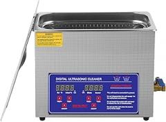 Generic Stainless Steel Ultrasonic Cleaner with Digital Display - 40KHz for Jewelry, Glasses & Electronics - Adjustable Time & Temperature for Superior Cleaning Performance