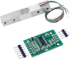 Load Cell, Load Cell Weight Sensor 1KG 2KG 3KG 5KG 10KG 20KG HX711 AD Module Aluminum Alloy Weighing Pressure Sensor Electronic Scale,for Measure Force, Pressure(2kg)