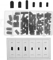 Amosfun 80Pcs Vacuum Caps Rubber Plug Set Black End Caps for Automotive Electronics Excellent Sealing Versatile Protection for Devices Easy Installation Removal