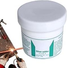 Copper Flux, 100g Silver Air Conditioner Welding Powder, Copper Soldering Powder, for HVAC, Refrigerator, Automotive, Electronics, Jewelry Making, Metal Fabrication