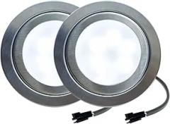 12V DC Ductless Cooker Range Hood Light Lamp 1.5W Equivalent 20W Halogen Frosted Glass Compatible Electronic Ballast(White 6000K,SM Connector_NO)