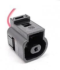 1 Set 1 Pin Wired Pigtail Auto Waterproof Female Electronic Connector Wire Harness Plug With Cable 1J0 973 081 1J0 973 701A AICNRUT(1Pin,1 Pc)