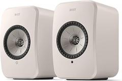 KEF LSX II LT Wireless HiFi Speakers - Pair (Stone White)