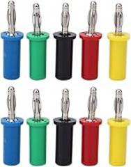 Banana Jack Connector 10pcs Heavy Duty Pins 4mm Stackable Banana Connectors for DIY Electronic Projects 32A 3060V Solder Type