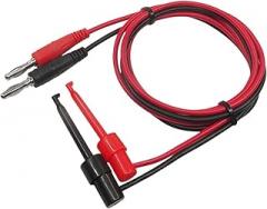 P1039 1Set 4mm Banana to Test Hook Clip Test Lead Kit Cable IMax B6 for Multimeter Electronic Test Tools(2pcs)